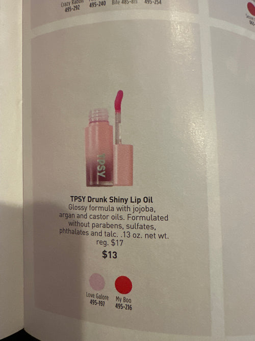 Avon Drunk Shiny Lip Oil