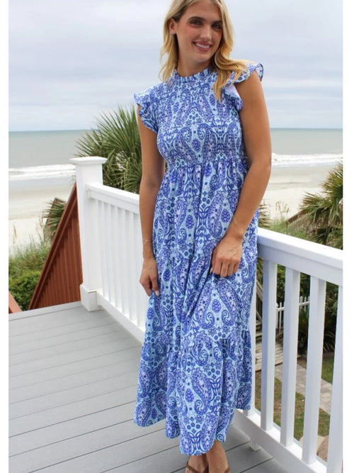 Smocked Midi Dress by Simply Southern