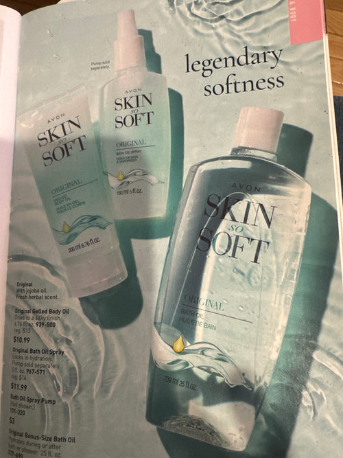 Avon Skin So Soft Original Bath Oil