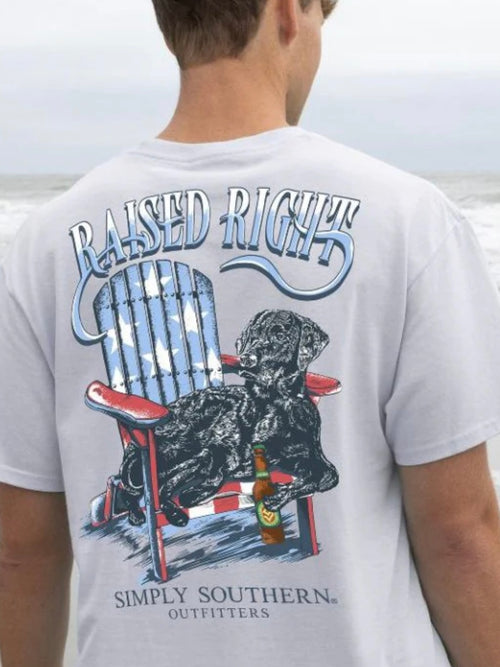 "Raised Right Lab" Short Sleeve Tee by Simply Southern