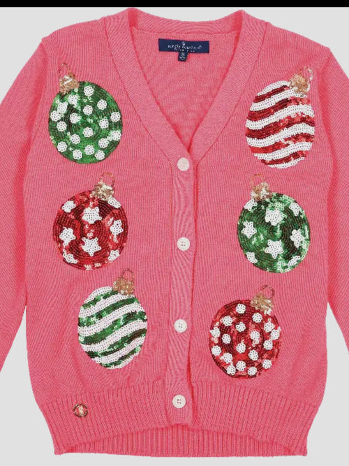 Holiday Sequin Ornament Cardigan by Simply Southern