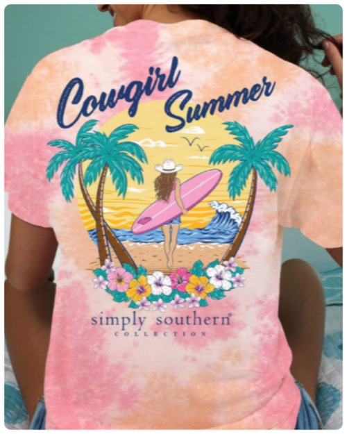 “Cowgirl Summer " Short Sleeve Tee by Simply Southern