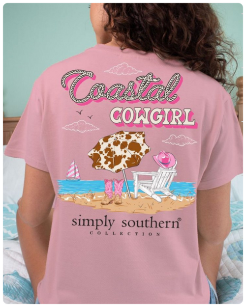 “Coastal Cowgirl" Short Sleeve Tee by Simply Southern