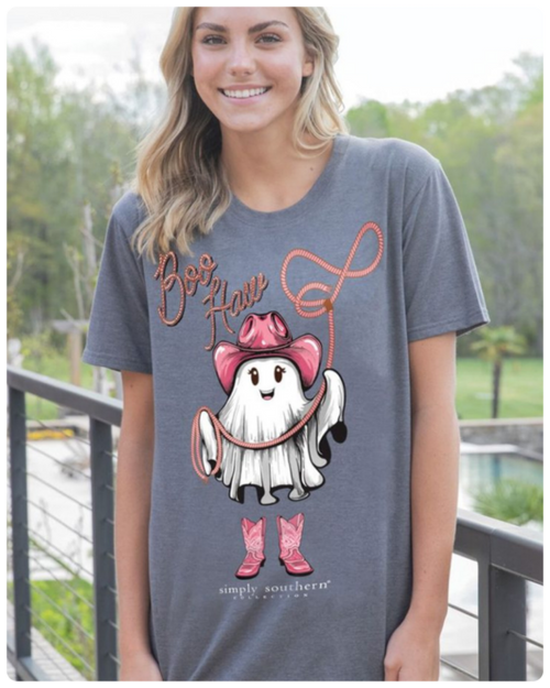 “Boo Haw" Short Sleeve Tee by Simply Southern