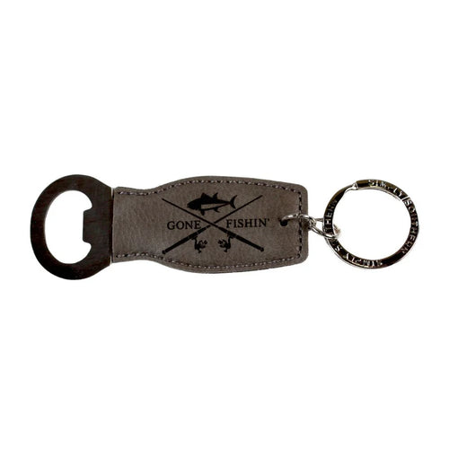 “Gone Fishin” Bottle Opener Keychain