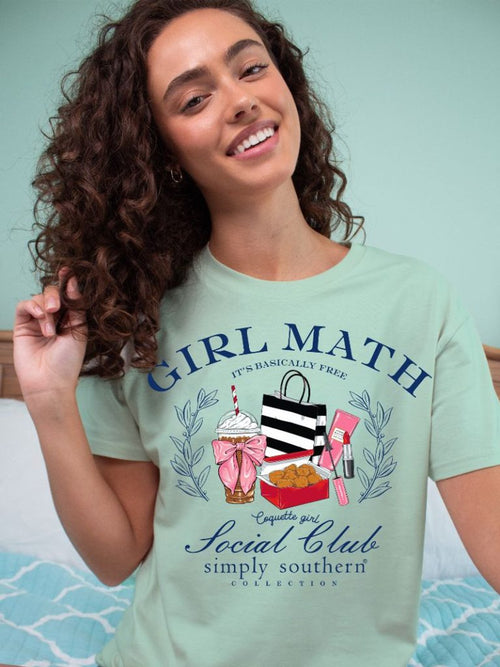 "Girl Math" Short Sleeve Tee by Simply Southern