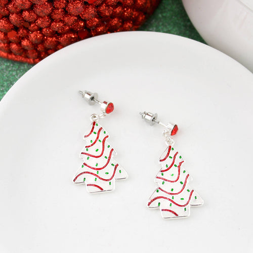 Sprinkle Christmas Tree Earrings