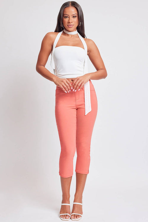 YMI Hyperstretch Pull On Capri ~ Melon