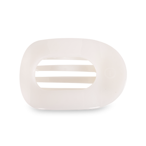 Coconut White Large Flat Round Clip