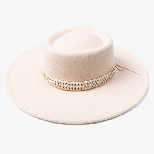 Romy Wide Brim Hat w/ Braided Band