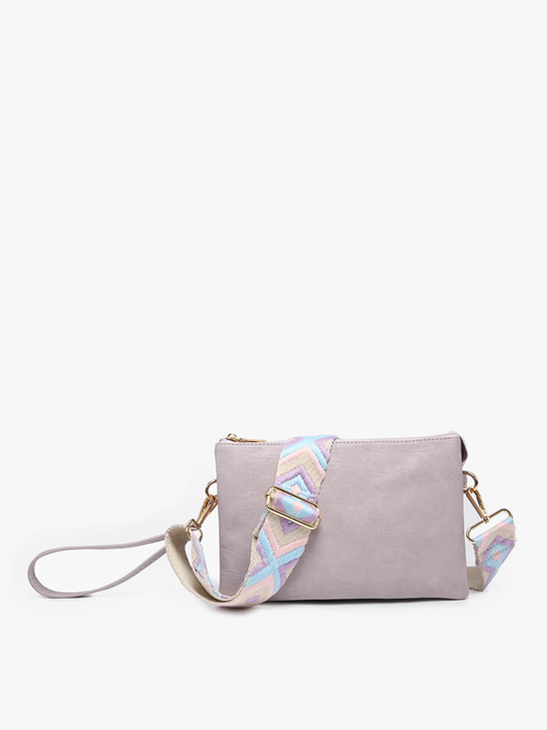 Izzy Crossbody w/ Guitar Strap: Dusty Lavender