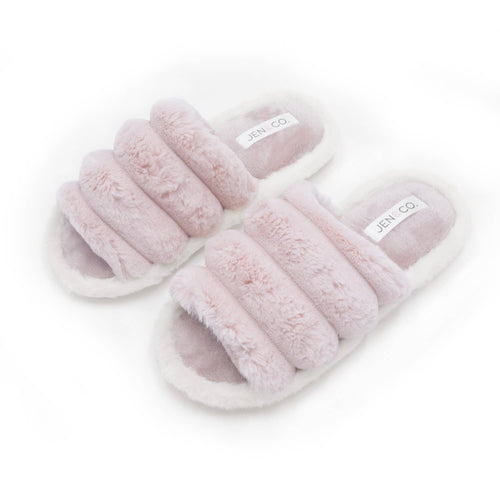 Edie Two-Tone Slippers - Blush