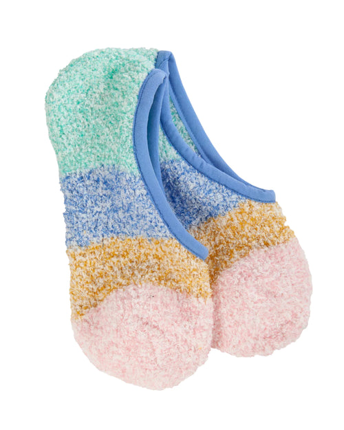 Cozy Colorblock Footsie by World' Softest ~ Blue Multi