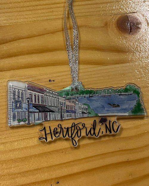 Hertford, NC (North Carolina)  acrylic ornament